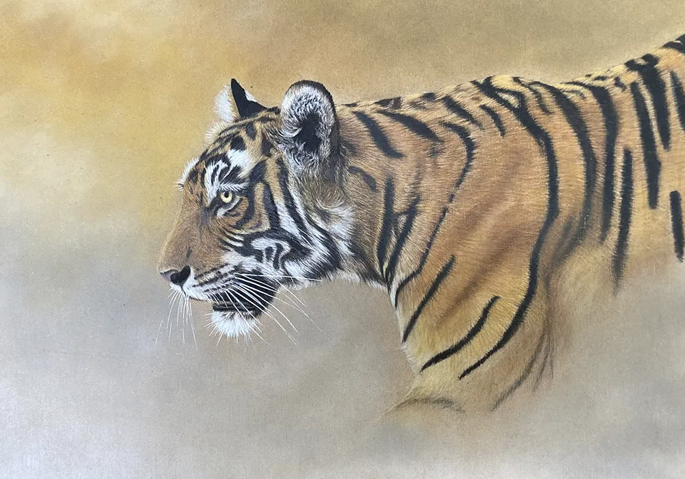 虎の絵画 生きる